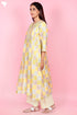 Chanderi Silk Kurta And Pant Set With Dupatta Block Print